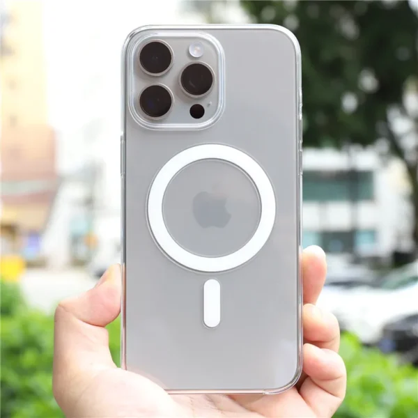 iPhone 16 Pro Magsafe Animation Anti Yellow Transparent Cover - Image 6