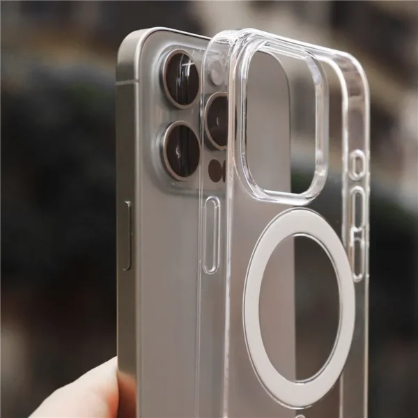 iPhone 16 Pro Magsafe Animation Anti Yellow Transparent Cover - Image 4