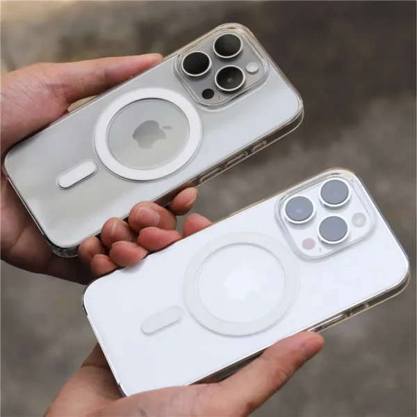 Original Animation Magnetic Case for iPhone 11 Transparent Anti Yellow Hard PC Cover For Magsafe Wireless Charge